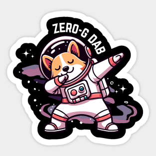 Corgi Astronaut Sticker